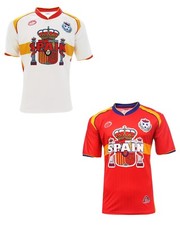 Spain National Team Soccer Jersey Arza Football Shirt Home Away Red White