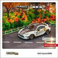 Tarmac Works - Hks Toyota GR86 Hks Hipermax, White/Black - T64G-038-WH - 1:64