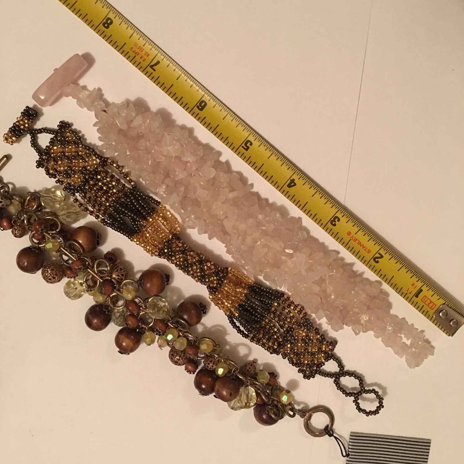 Lot Of 3 Costume Jewelry Bracelets Beaded eBay