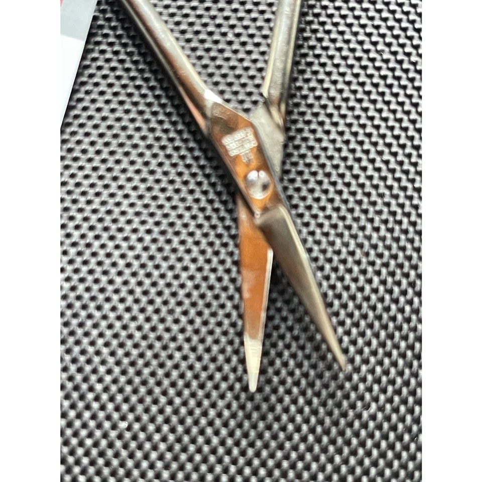 Discontinued New Embroidery Scissors Solingen Germany & Case 4" Dreiturm NOS - Image 3 of 4