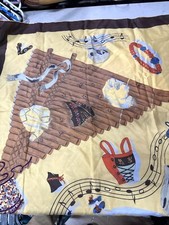 Son Man Arbiter Silk Scarf South America Music Fall Colors 30 sq.