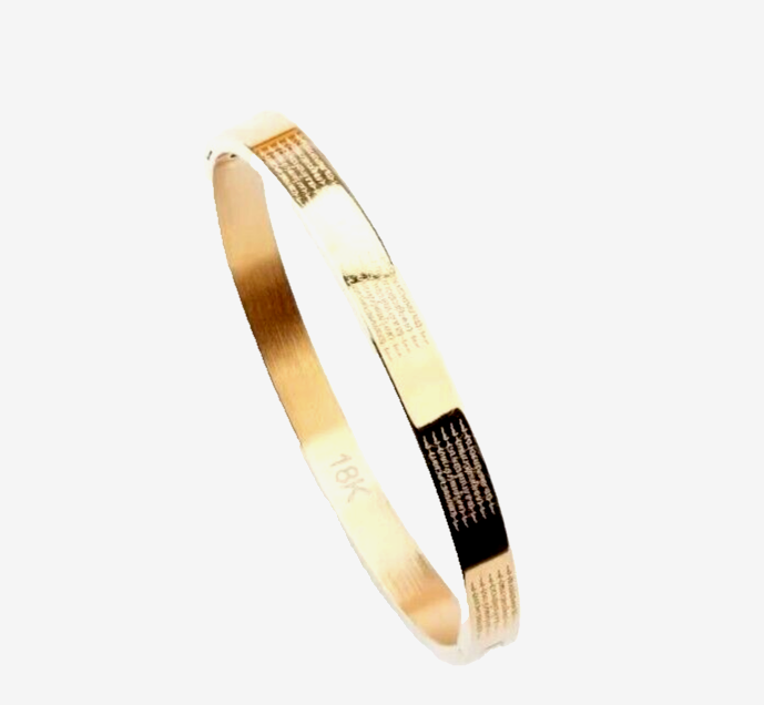 Bangle Mantra Yant 5 Rows Talisman Bracelet Gold Plated Lucky Thai Buddha Amulet-image