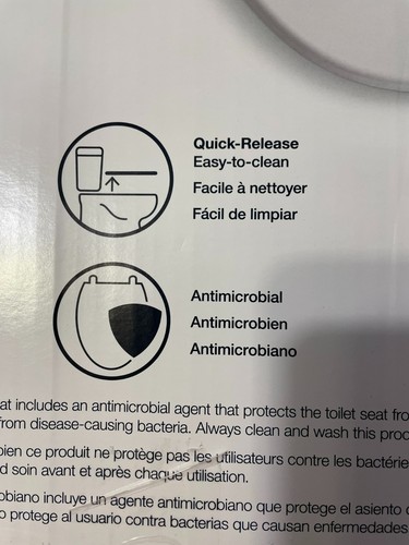 Kohler Layne QR Quiet Close & Release Elongated Antimicrobial Toilet Seat White - Picture 2 of 8