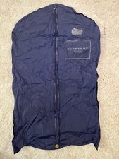 Authentic Burberry Blue Zippered Garment Suit Dress Storage Bag 22" X 38"