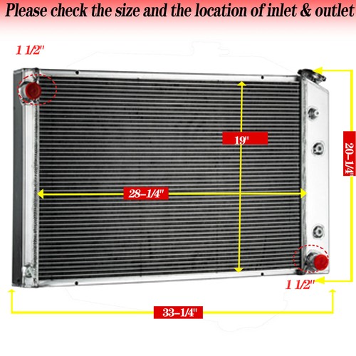 3 ROW ALUMINUM RADIATOR For 73-87 Chevy C/K C10 C20 C30 K10 K20 GMC C15 ...
