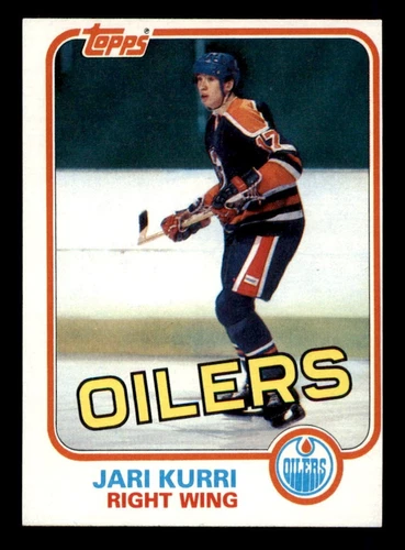 Jari Kurri Oilers 1981-82 Topps Rookie Card #18