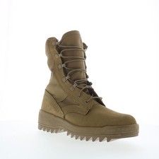 McRae Tactical Made In USA 8188 Mens Brown Wide Suede Lace Up Tactical Boots 5.5