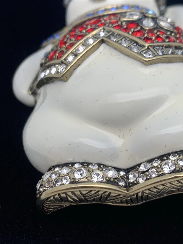 HEIDI DAUS - SPARKLING SNOWMAN RHINESTONE PIN BROOCH 3 x 2" - Image 3 of 4