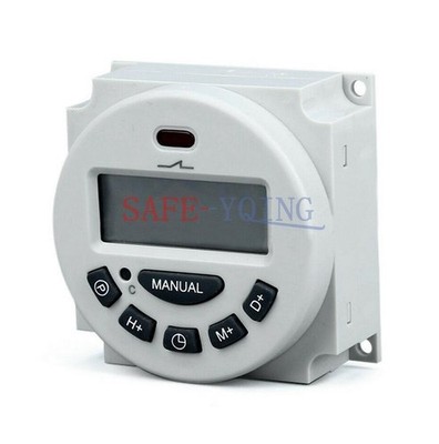 LCD DC12V/AC110V/220V Digital Weekly Programmable Power Timer Time Relay Switch 