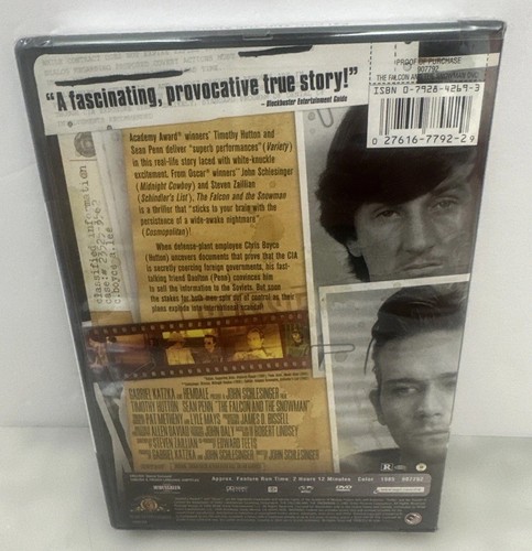 Der Falke und der Schneemann (DVD, 2005) Brandneu Versiegelt - Sean Penn - Bild 2 von 3