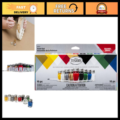 Enamel Paint Set for Models & Crafts - 6 Colors, Non-Toxic, Easy to Use