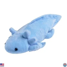 19" Blue Axolotl Plush Toy - Soft Salamander Pillow, Kawaii Stuffed Animal Gift