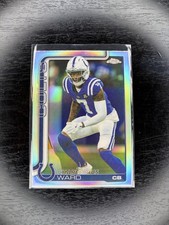 2025 Topps Chrome Football #129 Charvarius Ward Refractor Indianapolis Colts