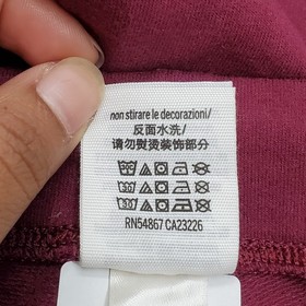 PINK Victoria's Secret Women Activewear Pants M Burgundy Graphic PINK NATION