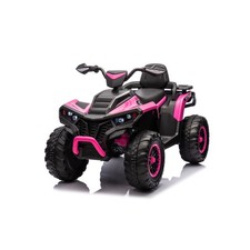 24V 4WD Electric ATV Ride On Toy for Big Kids w/ 2-Seater, 6Mph, Pink