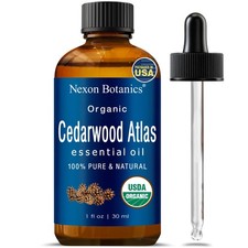 Organic Cedarwood Essential Oil 30 ml Pure, Natural Oils for Aromatherapy, D...