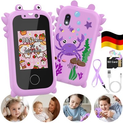 Kinder Handy Spielzeug: 2,4'' Touchscreen, doppelte Kamera, 512MB Speicher