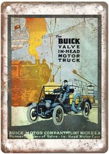 1914 Buick D4 Truck Vintage Automobile Ad Retro Look Metal Sign Am7268 1914 Buick D4 Truck Vintage Automobile Ad Retro Look Metal Sign Am7268