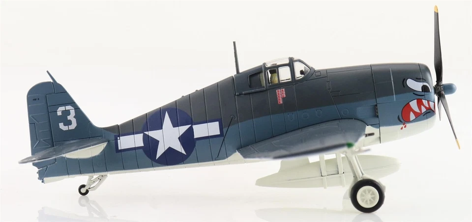 Hobby Master 1:72 F6F-3 Hellcat USN VF-27 белый 3 Gordon Arthur Stanley HA1119 - Изображение 3 из 4