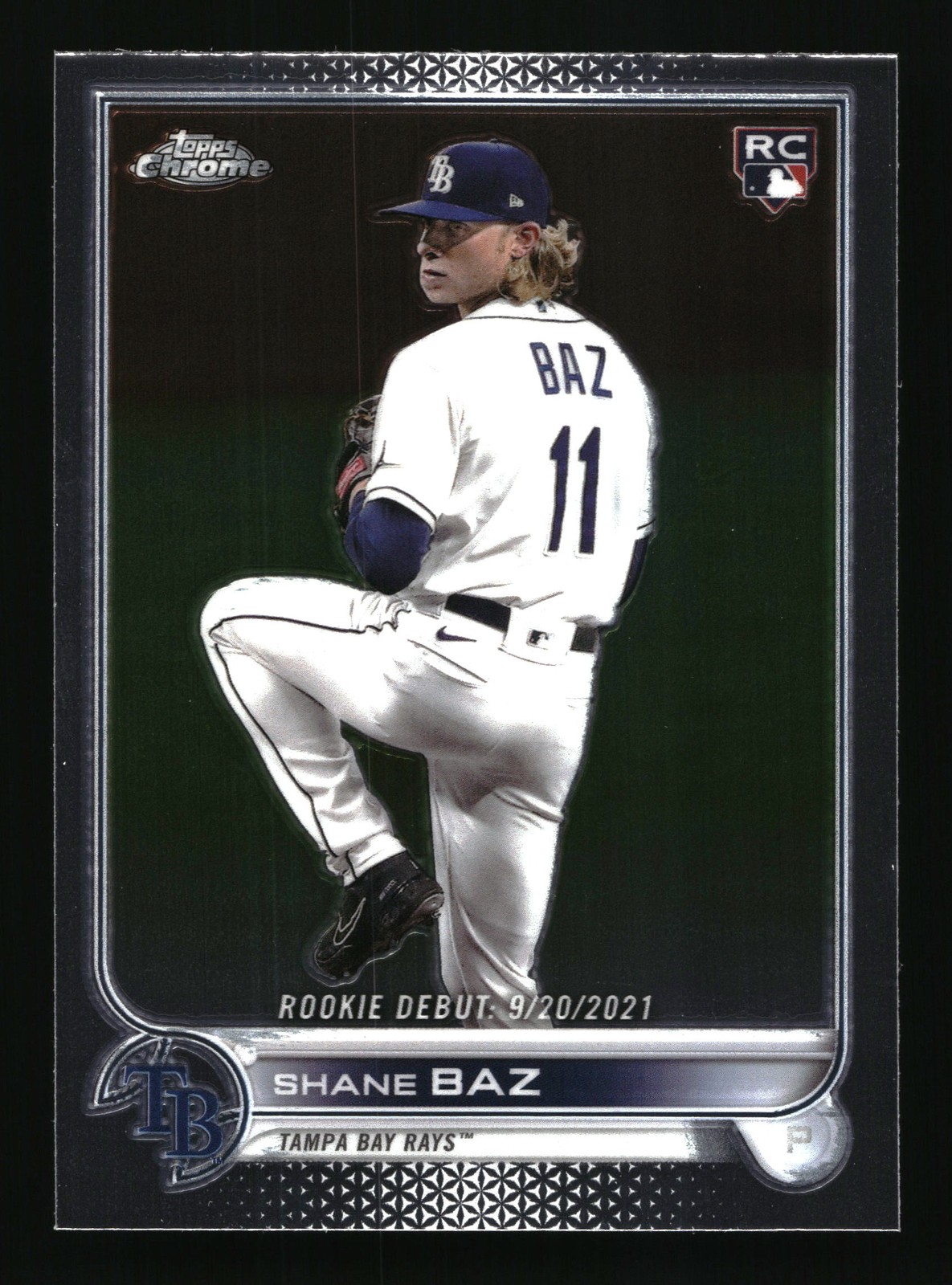 2022 Topps Chrome Update Shane Baz #USC175 Tampa Bay Rays RD, RC