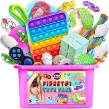 Fidget Box for Girls Boys, FunKidz Mystery Sensory Pack Toys for... 