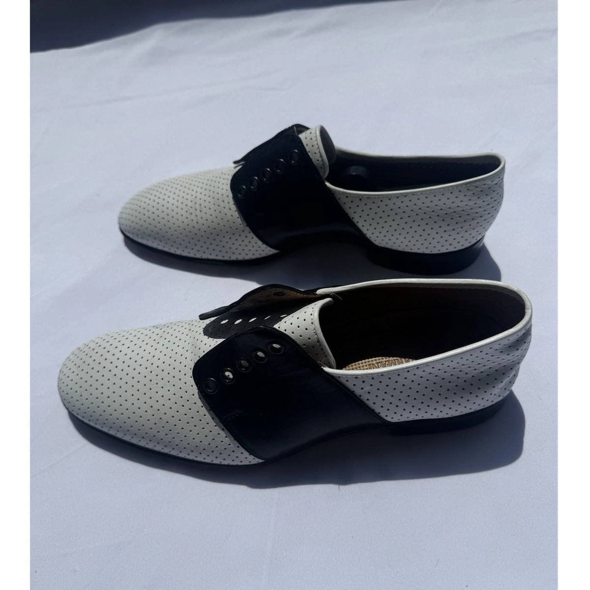 Giorgio Armani Shearling Lined Leather Toe Cap Dress Shoes size 44 US 11 Italy Giorgio Armani Men main image 2