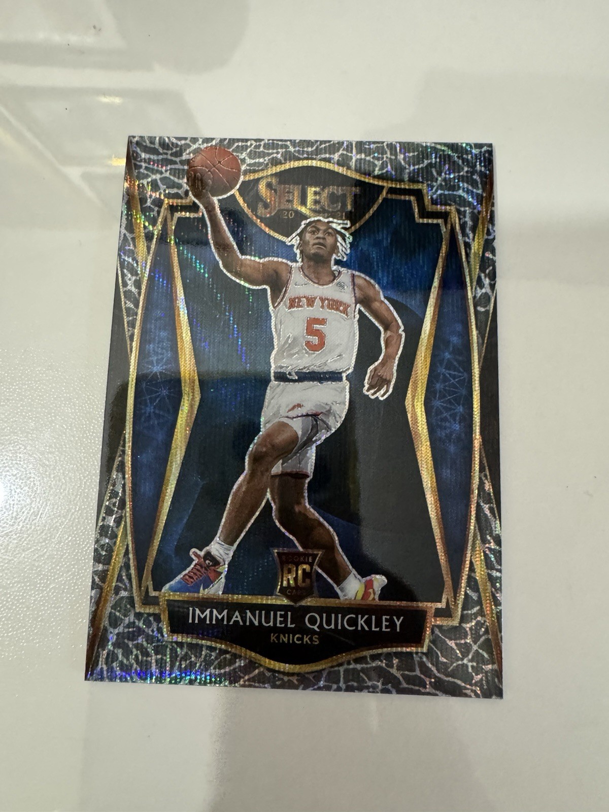 Immanuel Quickley 2020-21 Panini Select Premier Level Elephant Case Hit Rookie