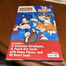 SONIC THE HEDGEHOG Valentines  TIC TAC TOE Cards