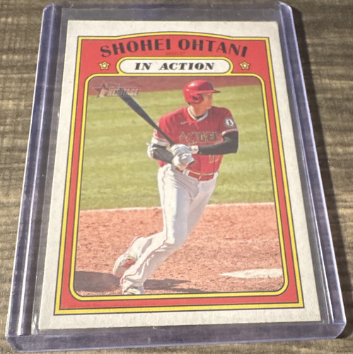 Topps 2021 Topps Heritage Shohei Ohtani In Action #246 Los Angeles Angels