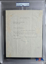 ALBERT EINSTEIN Signed Letter TLS Autograph PSA/DNA Certified Original