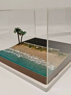 1/64 Miniature Parking Space Scene Summer Solstice Collecting gifts