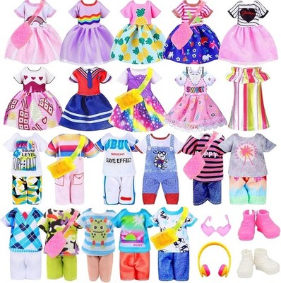 30 Pcs Chelsea Doll Clothes and Accessories Include 4 Tops 4 Pants for Boy Doll