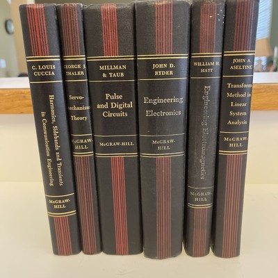 McGraw-Hill Electrical and Electronic Engineering Series Lot 6 HC  Books