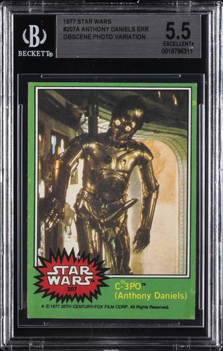 1977 Topps Star Wars #207 C-3PO (Anthony Daniels) — BGS 5.5
