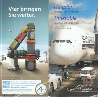 [m50] Flugplan/Timetable Flughafen/Airport Frankfurt/M. Winter 2014 / 2015