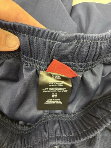 Team USA Apparel Navy Blue Shorts Pockets USA Logo Kids XL 18 - Picture 3 of 8