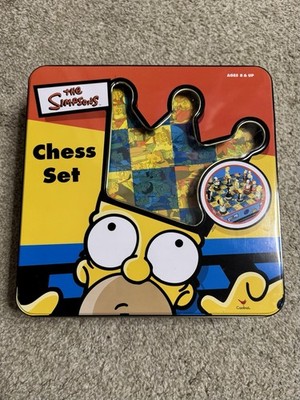 Officially Licensed The Simpsons Chess Set Board Game Collectors Edition
