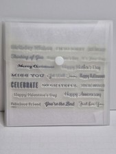 Acrylix Close To My Heart Say it All Occasions C1632 Stamp Set