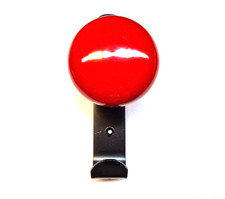 Appendiabiti Attaccapanni Singolo Gan da Parete Muro Legno Rosso mm.70x63 CASPIM