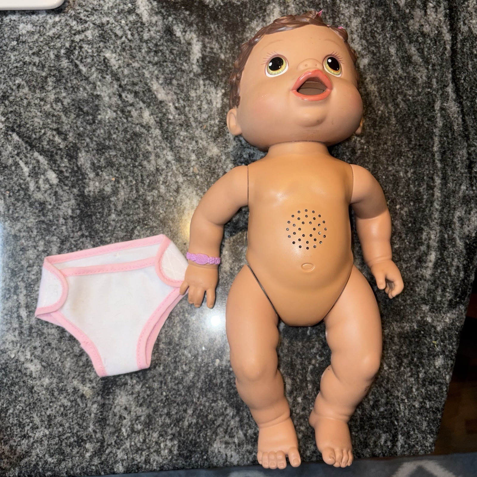 RARE 2009 Baby Alive Wets n Wiggles Girl Newborn Non Working