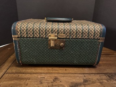 Vintage Maximillian New York Travel Vanity Case Hard Shell Cosmetic Luggage