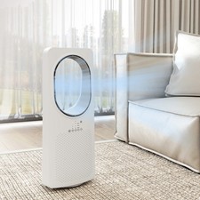 Bladeless Tower Fan for Bedroom, 36dB Standing Cooling Fan with Oscillating