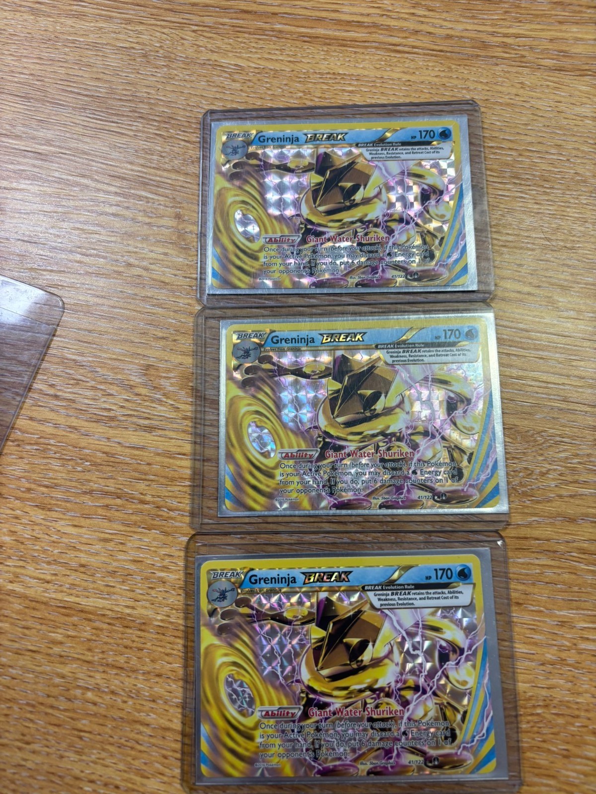 3x Greninja BREAK - 41/122 - Pokemon Breakpoint XY Ultra Rare Card HP