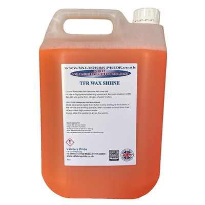 TFR WAX SHINE - 5 Liter Ätzfreier Verkehrsfilmentferner mit Klarspüler.