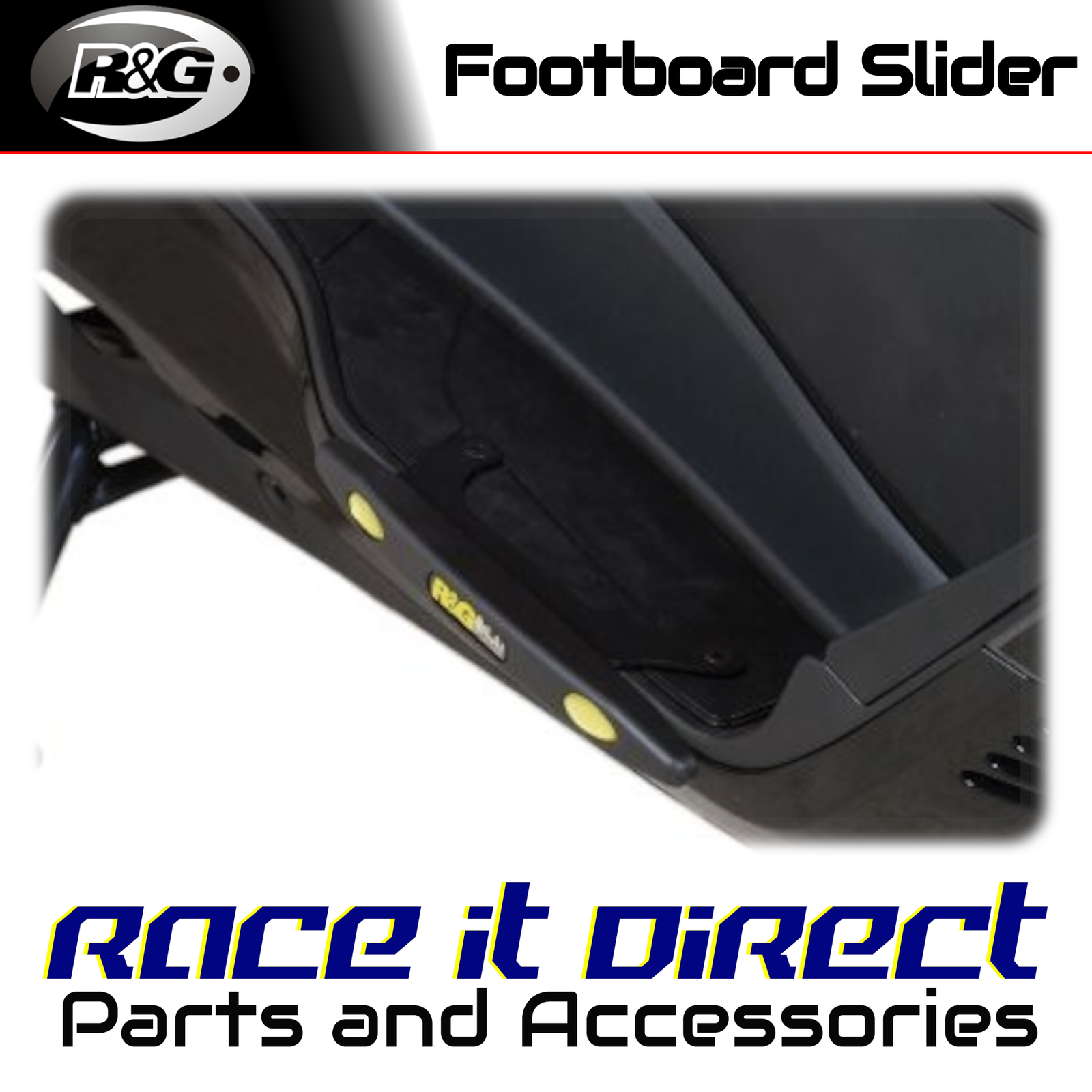 Footboard Sliders for Suzuki Burgman 400 Skywave 2012-2017 R&G