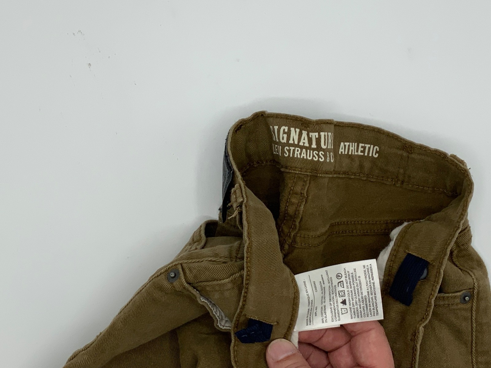 Signature by Levi Strauss & Co. Boys Brown Jeans size 10 Regular image 2
