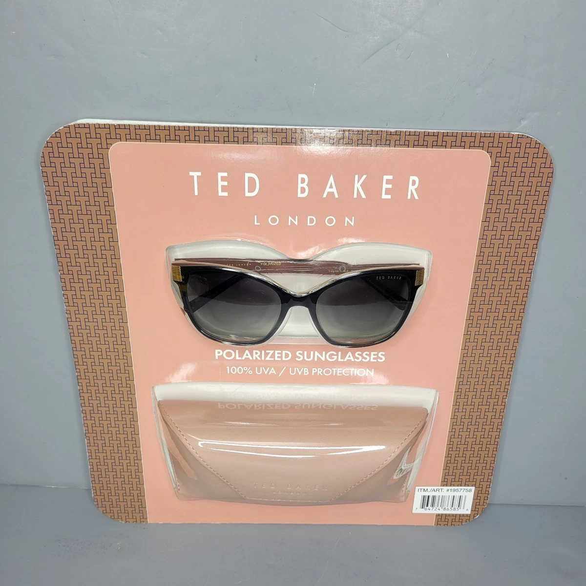 Ted Baker Black Round Women’s Sunglasses with Dark Brown Lenses Ted Baker Designer Sunglasses for Women for sale | eBay main image 3