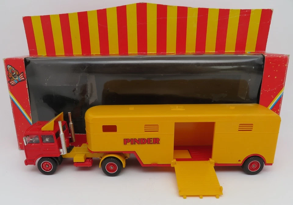 VEREM SOLIDO 1987 CAMION RENAULT G260 TURBO SEMI ANIMALI CIRCO PINDER 1/60 802 - Immagine 2 di 4