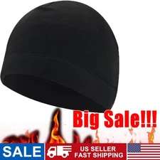 Winter Warm Cap Windproof Fleece Hat Skull Cap Running Beanie Hat for Men Women