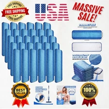 30 Reusable Microfiber Cleaning Pads for Bona Mop - 18 Inch Washable Refills